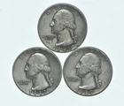 TOUGH 1942 1944 1939 Washington Quarter 90% Silver Lot *775