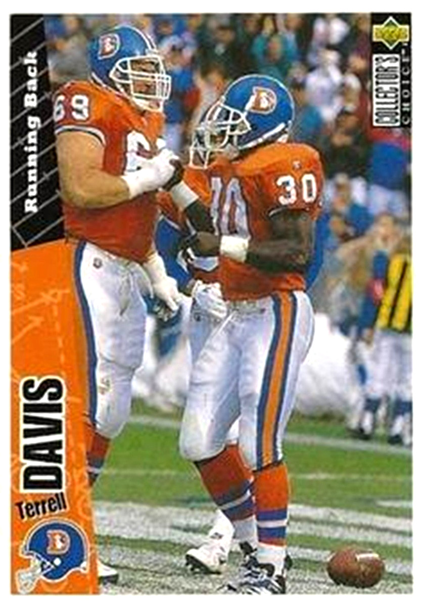 1996 Collector's Choice #236 Terrell Davis Denver Broncos HOF