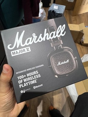 Marshall Major V Wireless Bluetooth On-Ear faltbare Kopfhörer schwarz neu versiegelt