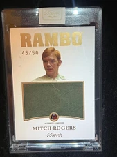 Rambo Keepsake Edition MITCH RODGERS #213 Jumbo Relic Card #d 45/50