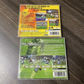 NFL 2K + 2K1 Sega Dreamcast Football Game Bundle Lot