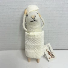 Primitives by Kathy Bathtime Mouse Critter Felt Ornament Bauble