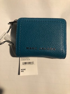 Marc Jacobs Leather wallet  Harbor Blue. New 