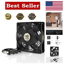 AXIAL 1225 Quiet Muffin Fan 120V AC 120mm Low Speed for DIY Cooling Projects