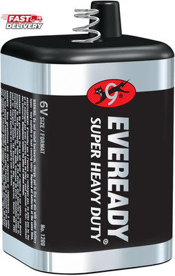 EVEREADY 6V Battery, Super Heavy Duty 6 Volt Battery, 1 Count
