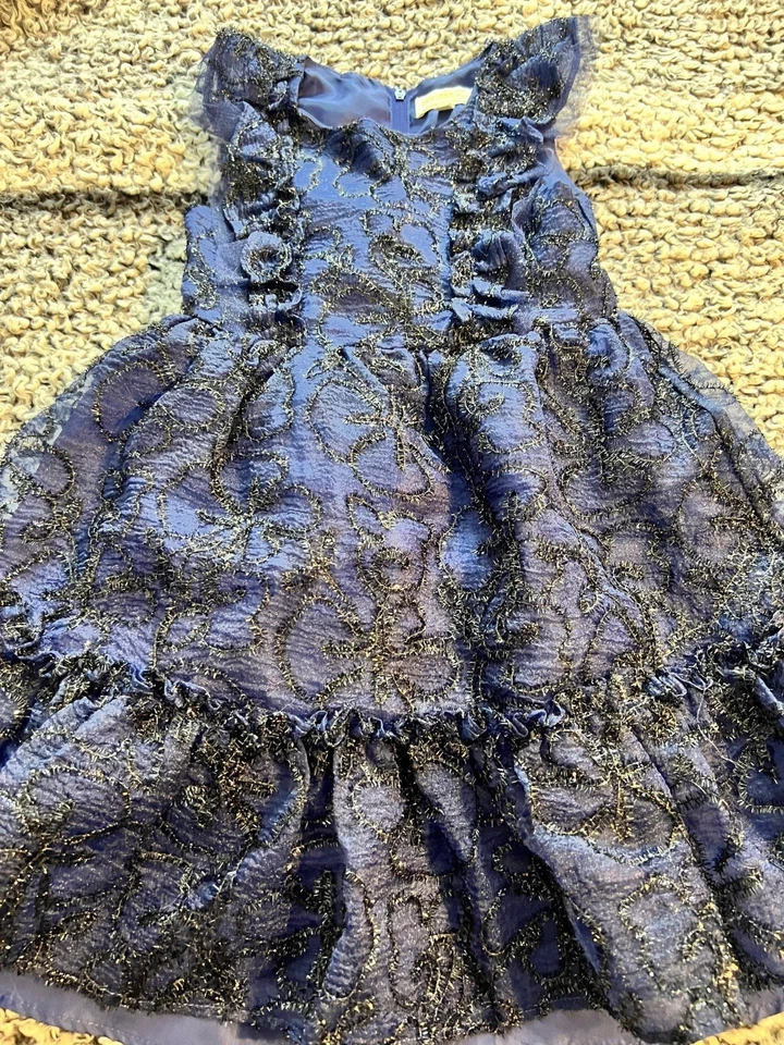 Vestido para niña Kensie azul y negro talla 5 Foto 2 de 4