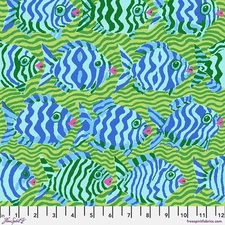 Minnows, Lime - Kaffe Fassett Collective Quilt Fabric 100% Cotton By the Yard