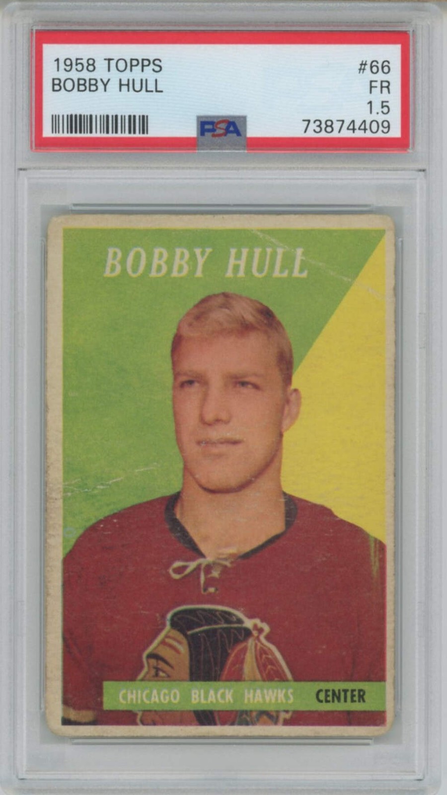 🔥 1958 Topps Bobby Hull #66 PSA 1.5 🔥