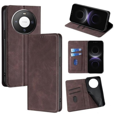 Skin Effect Soft Leather Magnetic Phone Case for Huawei Mate 80 5G