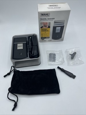 Wahl Travel Shaver Type 3615 gold Silber kabelloser Elektrorasierer.
