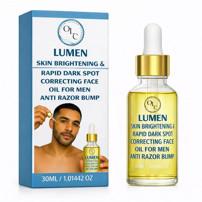 Lumen Botanic Rapid Dark Spot Correcting Face Oil For Men Anti Razor Bump 30ml