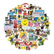 Mix 10/50 PCs Roblox Game Luggage Notebook Laptop Car Sticker - No Duplicate