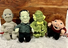 Universal Studios Monsters 1999 CVS Stuffins Halloween Plush Set Of 4 W/Tags