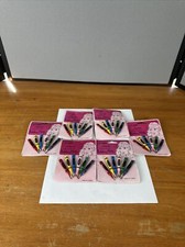 Lot Of 6 Packages Of Vintage Little Laura 6 Ct Hand Painted Crayon Bobby Pins