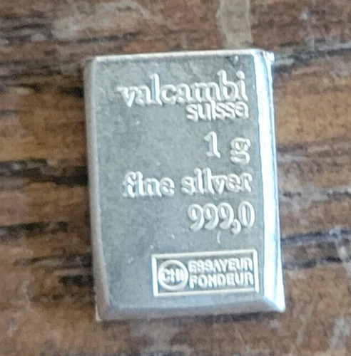 1 gram Silver Bar - Valcambi Buy 3 Or More Get Free Tracking