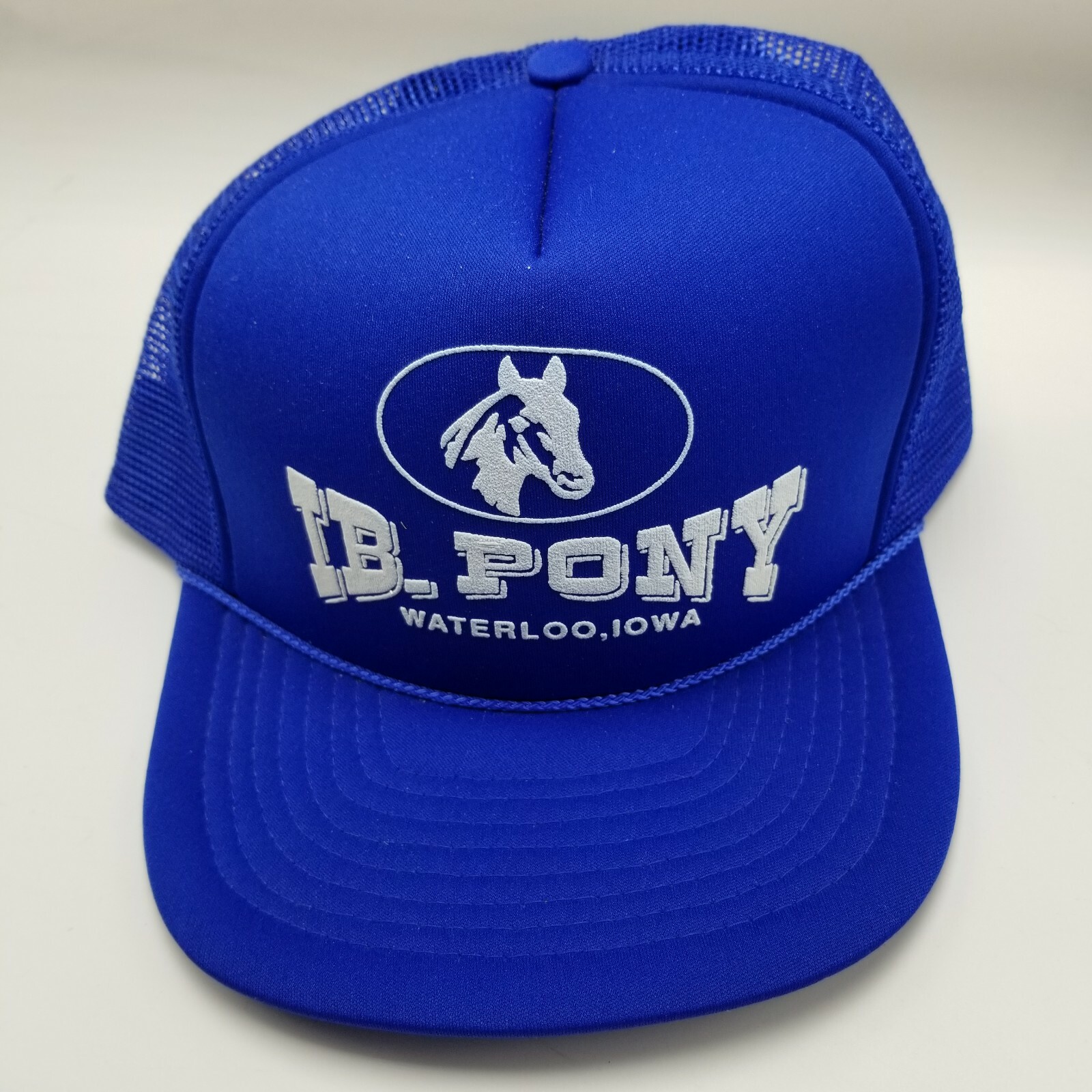 Cappello berretto cavallo IB Pony Waterloo Iowa blu adulto usatoa magliack sna