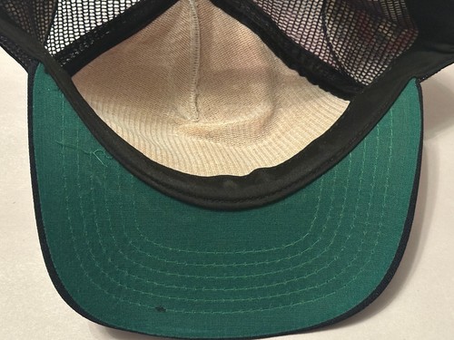 Vintage Johnson Sherman Michigan Knife Co. Patch Snapback Trucker Mesh Hat - Picture 7 of 9