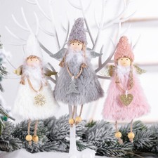 Christmas 3 Angel Doll toys Ornaments Decoration for Home Garland Xmas Tree 2022