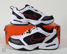 Nike Air Monarch IV White Red Black Walking Shoes Men's Size 6-7 4E 416355-101 