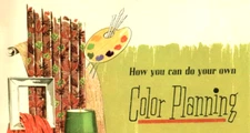 1955 MCM Sears Color Planning Brochure Harmony House