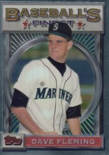DAVE FLEMING FINEST SILVER BASE SEATTLE MARINERS #196 1993 93 TOPPS
