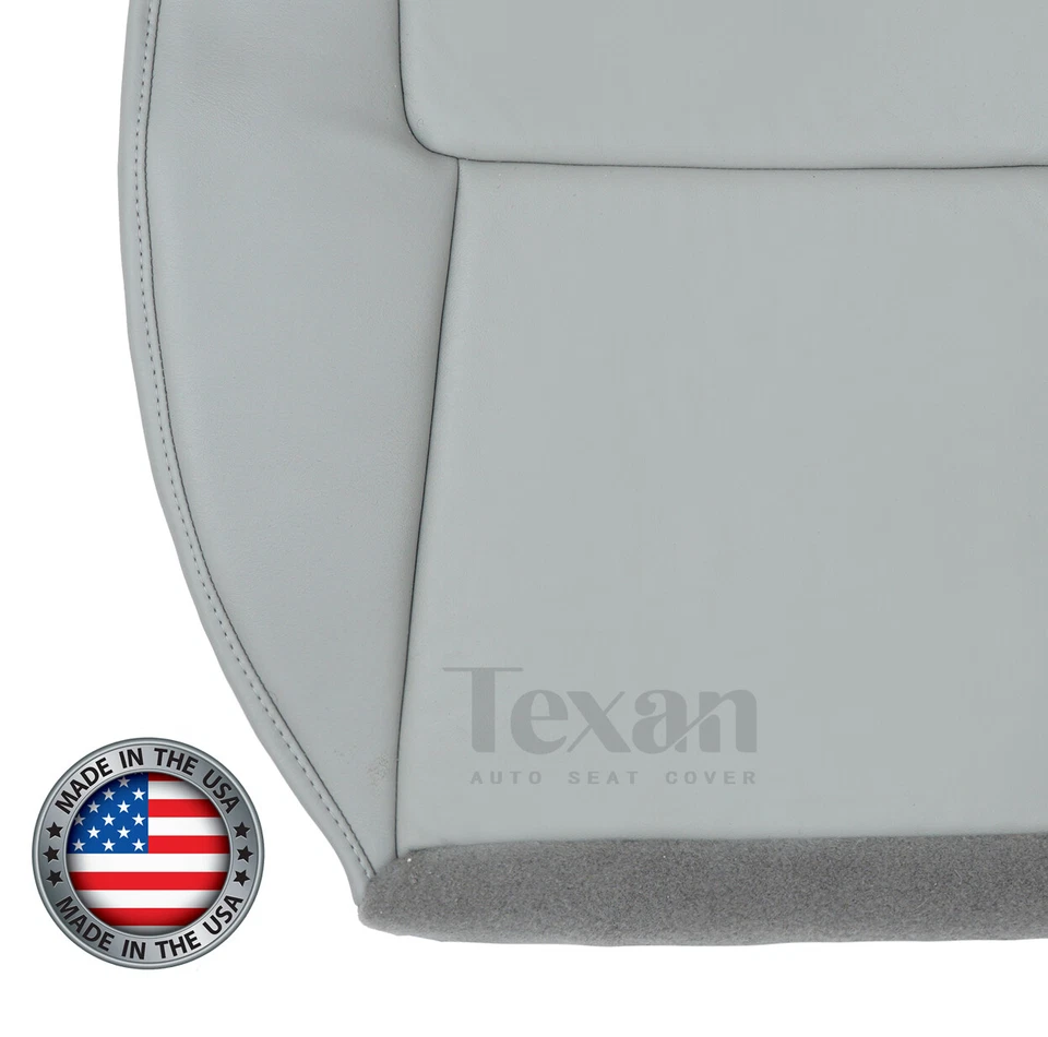 Chevy Equinox LS LT 2008, 2009 parte inferior del conductor cubierta de asiento de cuero sintético gris Foto 4 de 4