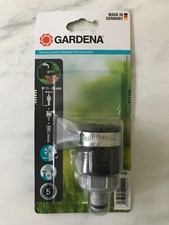 Image of Gardena Adjustable Hose Pipe Round Tap Connector  20mm, brand new sealed item
