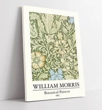 WILLIAM MORRIS 'BOTANICAL PATTERN' FLORAL DECOR CANVAS WALL ART PICTURE PRINT