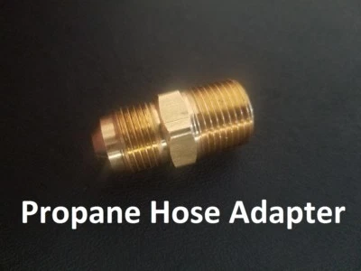 PETES 3/8-Inch Male Pipe x 3/8-Inch Male Flare Propane Mr Heater F276262 Hose Adapter