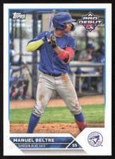 2023 Topps Pro Debut Manuel Beltre PD-183 Prospects | Toronto Blue Jays