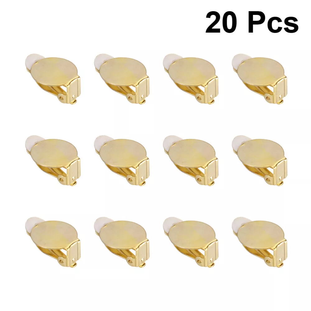 20 Pack Clip-on Earring Converter With Easy Open Loop For Diy