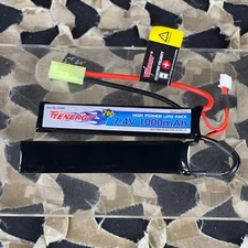 NEW Tenergy 7.4V 1000mAh Li-Po Airsoft Butterfly Battery Pack