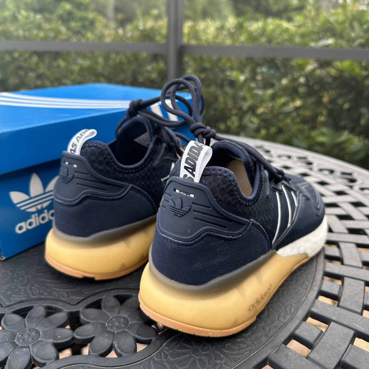 Adidas ZX 2K Boost Legend Ink Gum Men's Athletic Shoes Adidas ZX 2K Boost Legend Ink Gum Men's Athletic Shoes