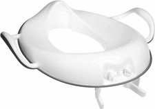 Nuby Toilet Seat Trainer – Non-Slip | Easy-Grip Handles | Splash Guard