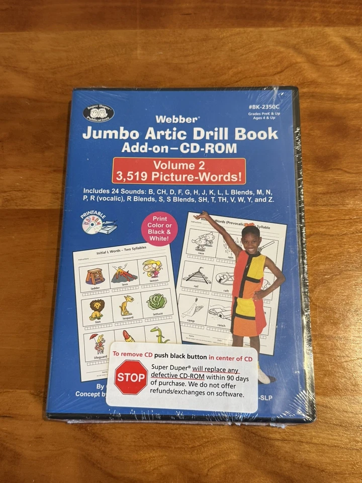 Webber Jumbo Artic Drill Book Add-n Volume 2 3519 Words CD ROM Brand New in Wrap - Image 4 of 4