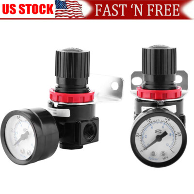 1PC AIR IN LINE COMPRESSOR PRESSURE REGULATOR MINI SERIES, 1/4'' NPT