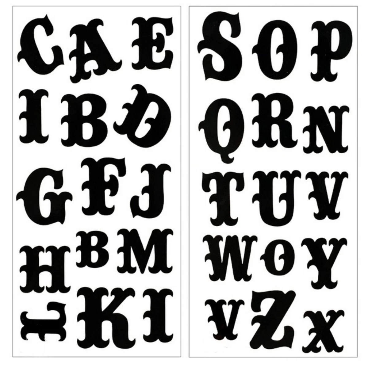 Temporary Tattoo Letters - Celtic Alphabet Writing Script Black Waterproof  Party | eBay