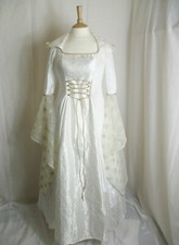 Medieval Wedding Dress Renaissance Gown Custom made to size and Plus sizes