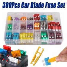 300Pcs Car Blade Fuse Assortment Assorted Kit Blade Set Auto Truck Automotive US