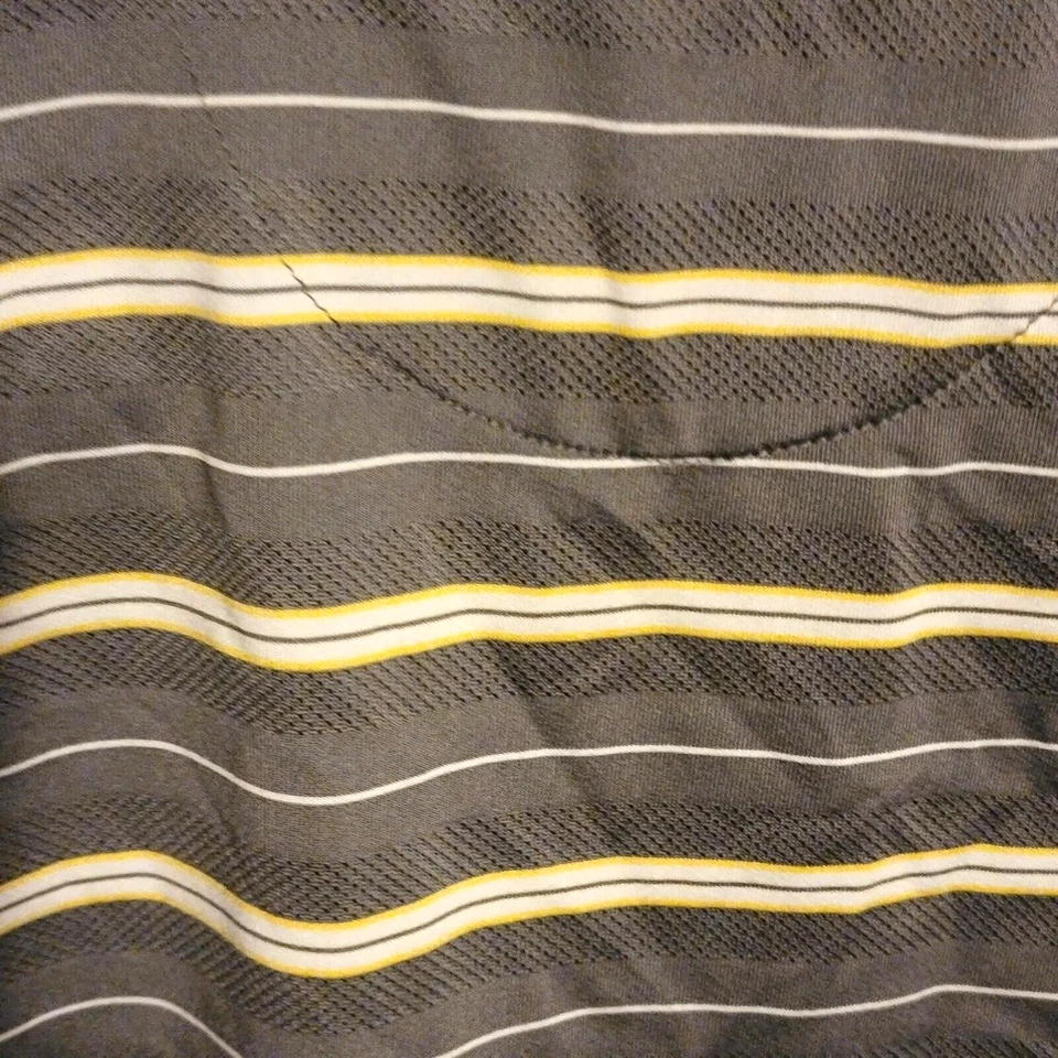 Polo George Boys Talla M 8 Gris Rayas Blanco y Amarillo Rayas Foto 4 de 4