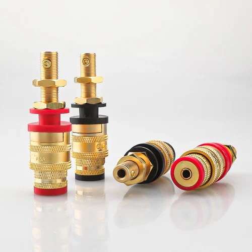HiFi CMC 878L-S Gold Plating Amplifier Speaker Binding Post Audio Jack Terminal - Picture 10 of 10
