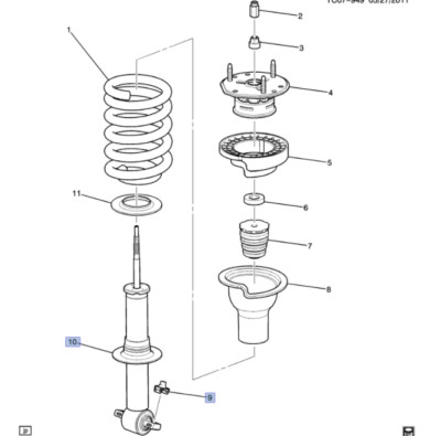 GM OEM -ABSORBER FRONT SHOCK #19420492 LH/RH | eBay