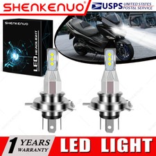 For Suzuki Burgman 400 AN400 2008-2016 2X 9003 H4 LED Headlight Bulb 6000K White
