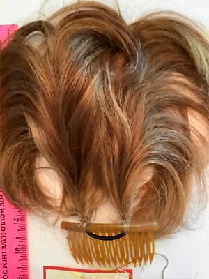 DMH706 100% REAL HUMAN HAIR 2 Bendable 5 WIRES 4  Hair UP-DO 2 TONE AUBURN 27/30