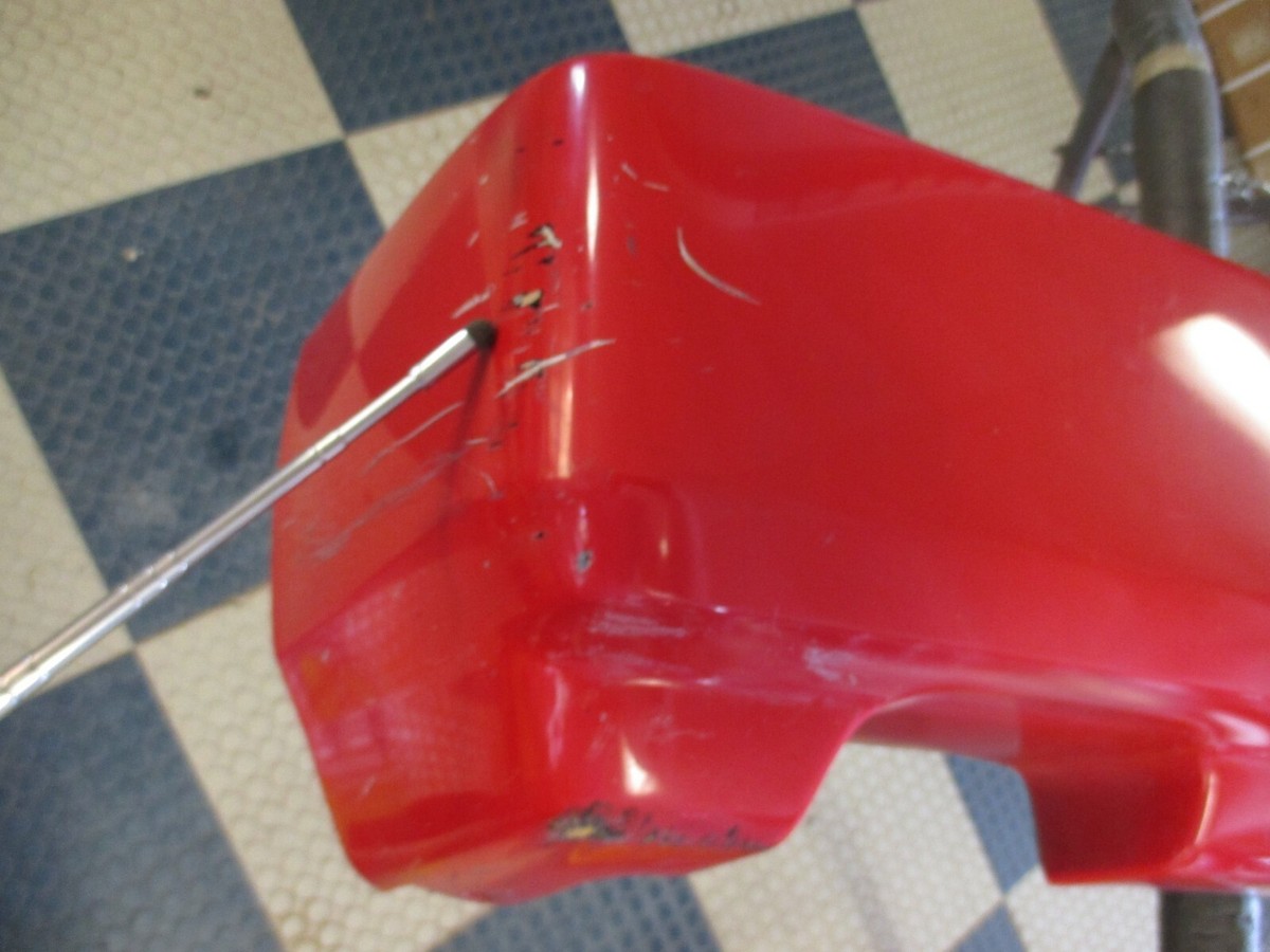 1987 Nissan 300ZX VG30E Rear Bumper Cover Trim Bezel FLAW (Red-526