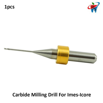 Dental Lab Telcon Carbide Milling Drill For Imes-Icore CAD/CAM Ø1.0mm X 2.0mm