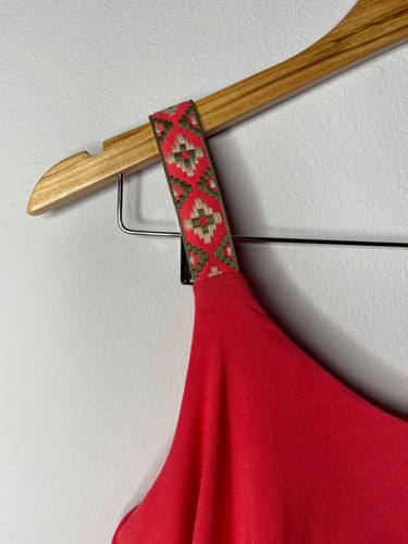 Women's Coral Maxi Sleeveless Dress - Small - Picture 2 of 5