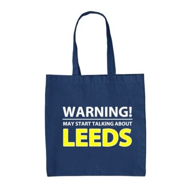 DRESSDOWN May Talk About Leeds - Canvas Tote Bag - United Gifts Whites Elland Road Fan
