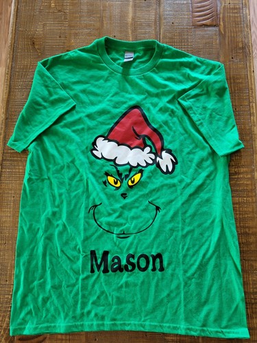 Dr. Seuss Grinch Face T-Shirt Size L 