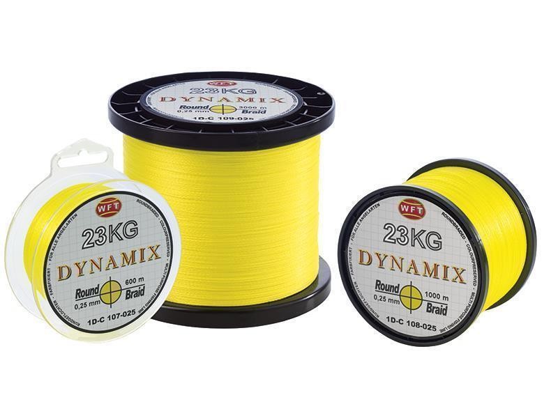 WFT Round Dynamix Gelb 0,16mm / 14kg 1000m Geflochtene Schnur Großspule